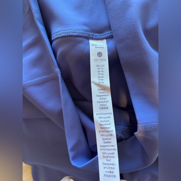 💙💙CRZ YOGA Women's Blue High-Waisted Leggings💙💙 - Picture 12 of 13